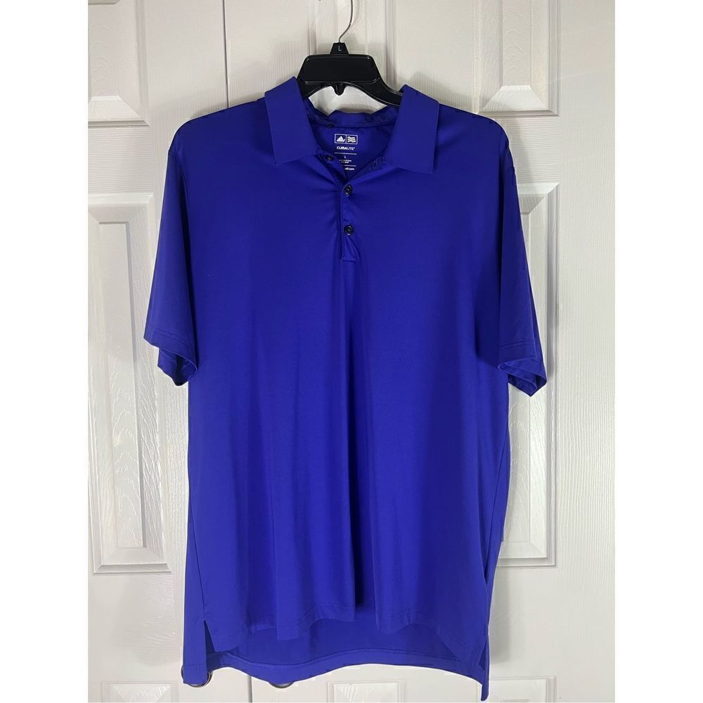 Adidas Mens Climalite Purple Shirt Size L